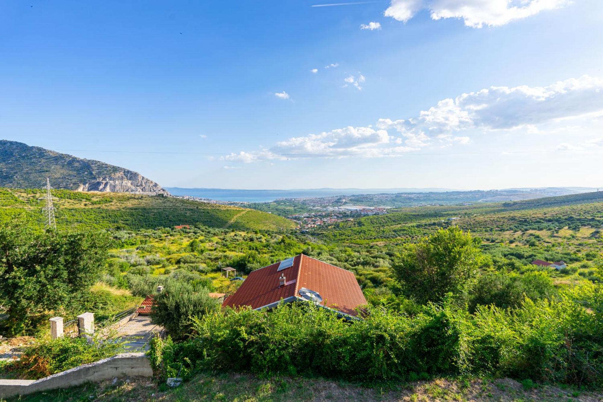 Olive Garden House In Zrnovnica With A View & Bbq Villa Dış mekan fotoğraf