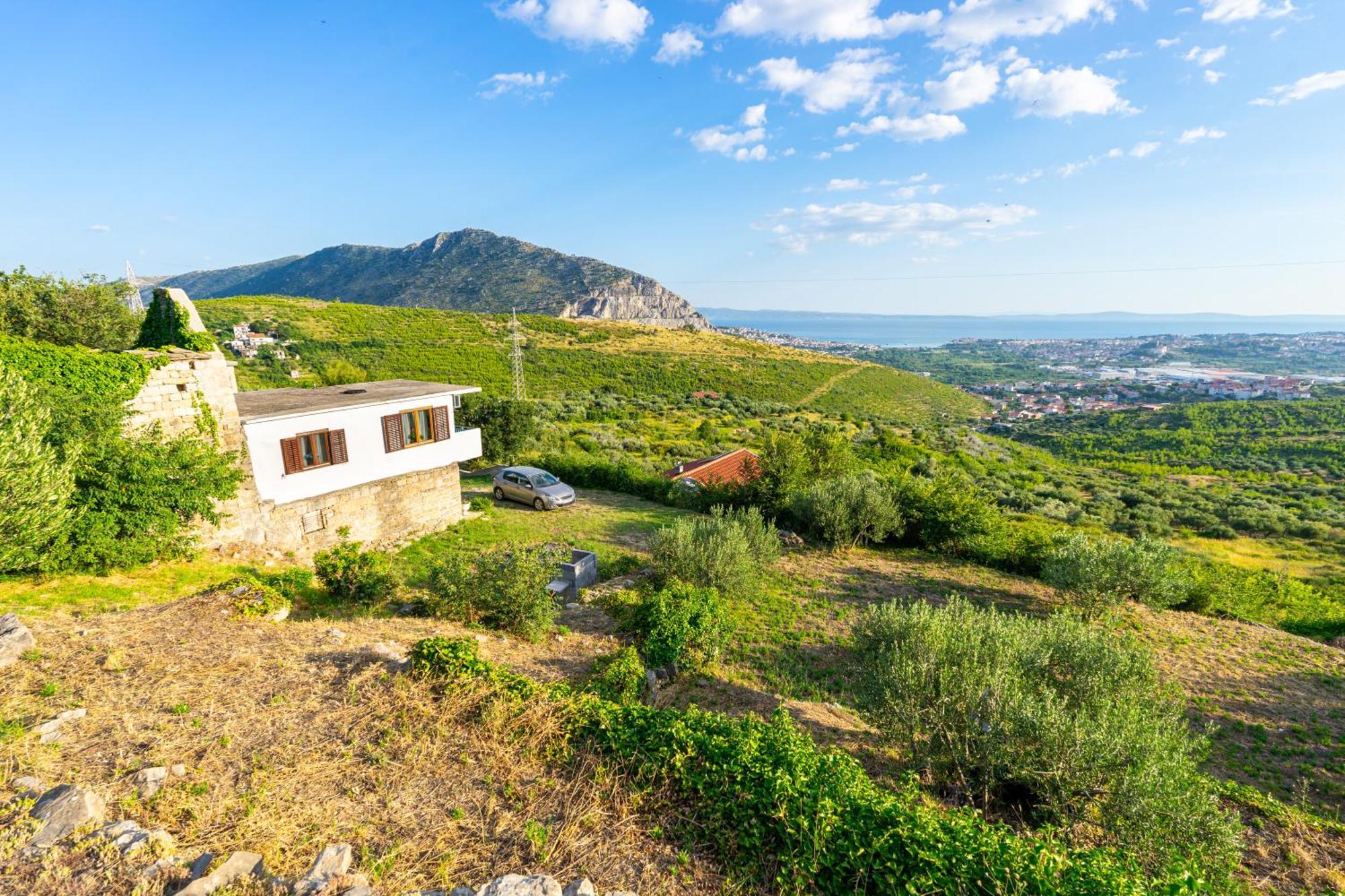 Olive Garden House In Zrnovnica With A View & Bbq Villa Dış mekan fotoğraf