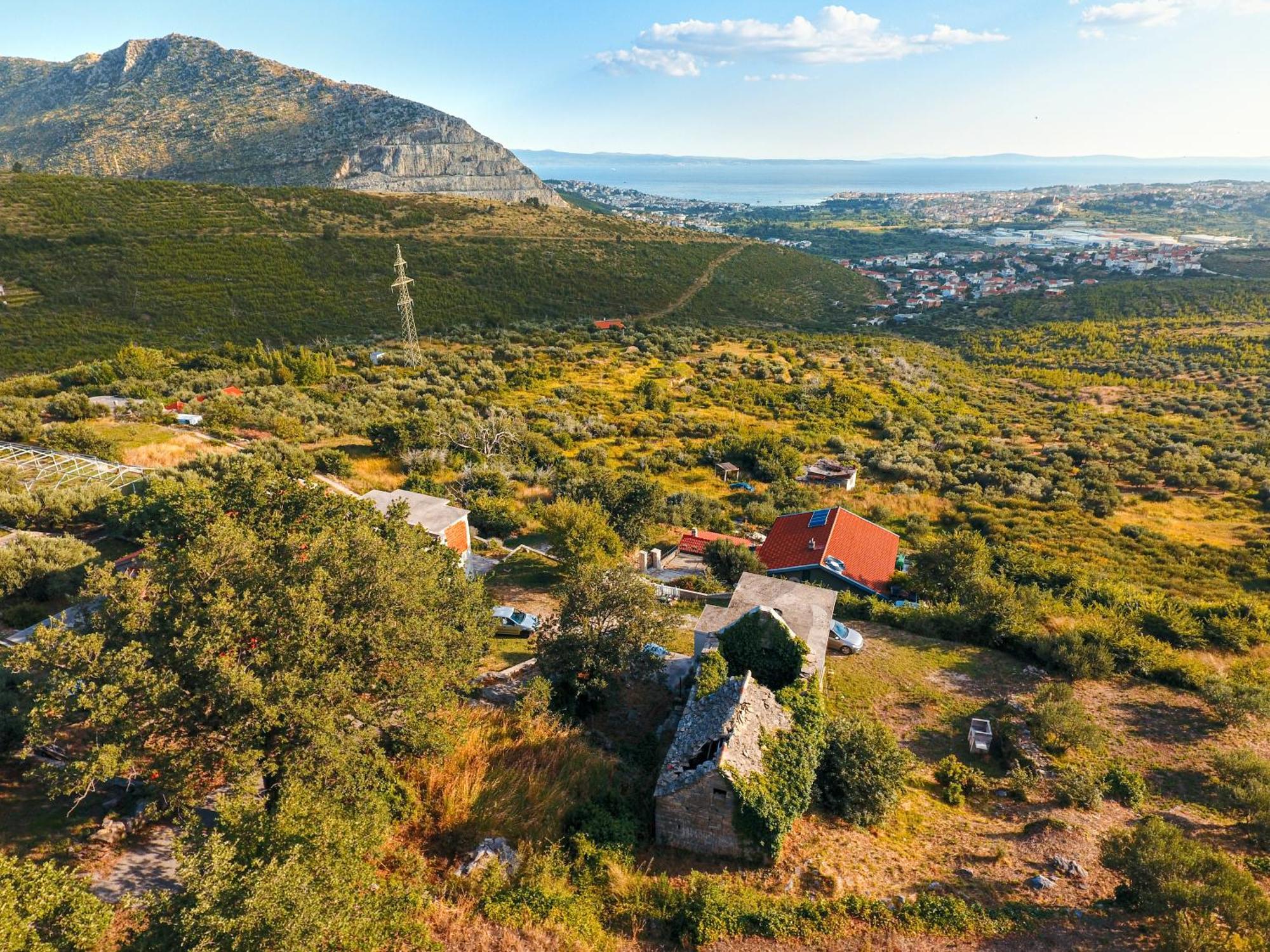 Olive Garden House In Zrnovnica With A View & Bbq Villa Dış mekan fotoğraf